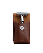 Deri Tıraş Makinesi Kılıfı - Kahverengi - Bonherre