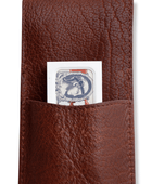 Deri Tıraş Makinesi Kılıfı - Kahverengi - Bonherre