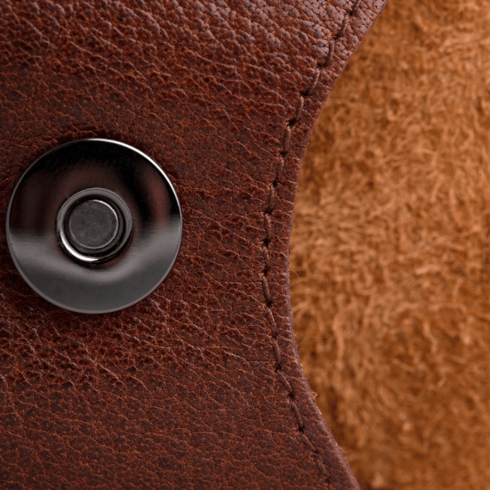 Deri Tıraş Makinesi Kılıfı - Kahverengi - Bonherre