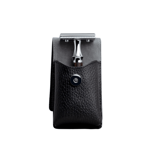 Deri Tıraş Makinesi Kılıfı - Siyah - Bonherre