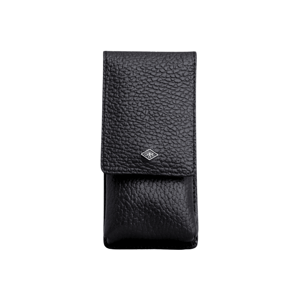 Deri Tıraş Makinesi Kılıfı - Siyah - Bonherre