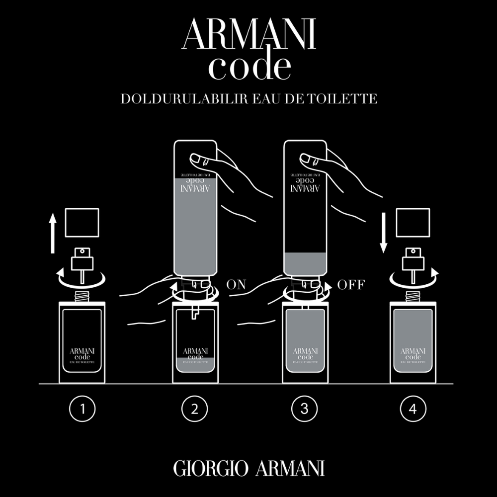 Bonherre mağazasından Giorgio Armani Code EDT 50 ml, kompakt boyutlu, modern ve çekici premium erkek parfümü.