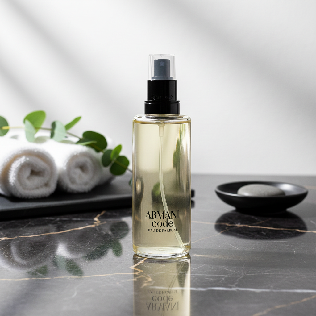 Bonherre mağazasından Giorgio Armani Code EDP, odunsu aromatik lüks doldurulabilir erkek parfümü.