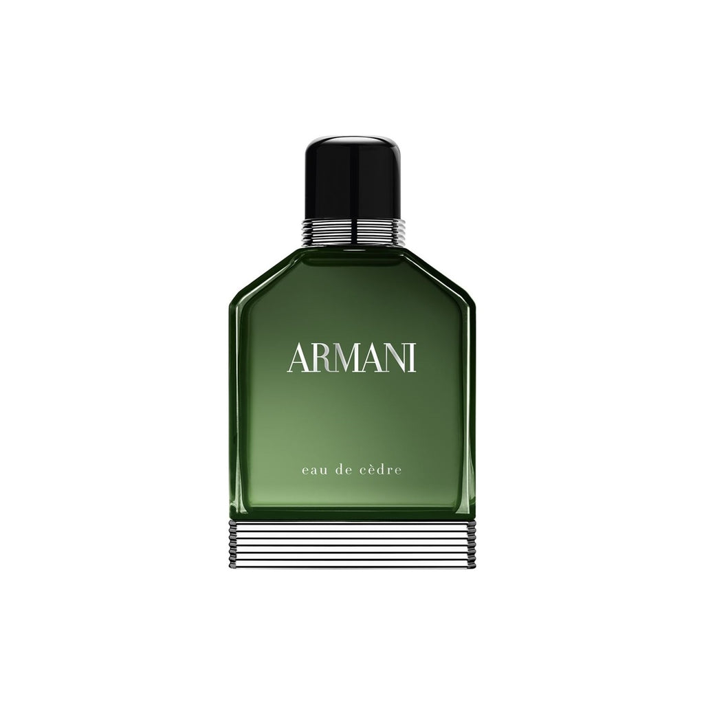 Bonherre mağazasından yeşil şişesiyle Giorgio Armani Eau de Cèdre EDT 100 ml, odunsu ve asil notalara sahip premium erkek parfümü.