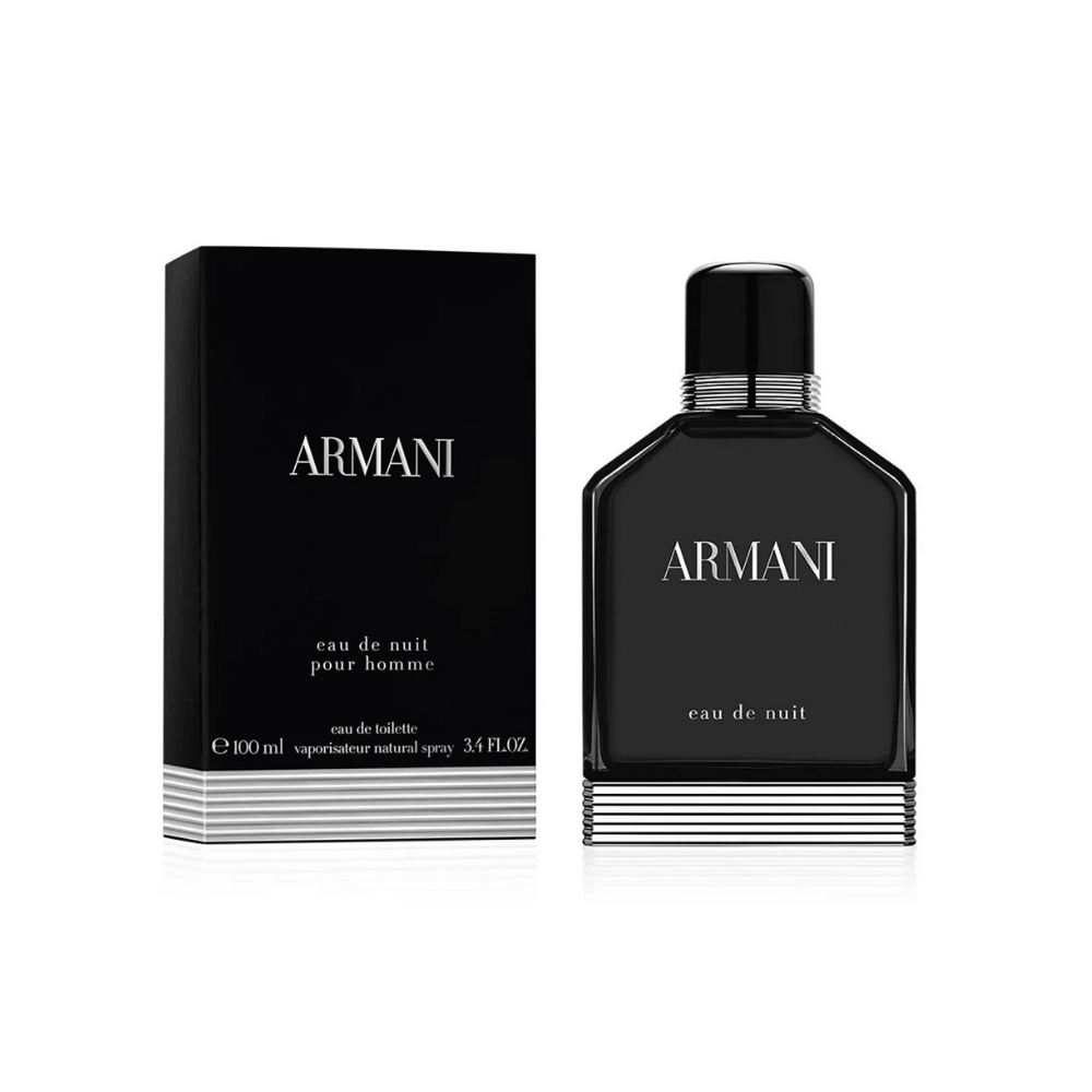 Bonherre mağazasından Giorgio Armani Eau de Nuit EDT 100 ml, siyah şişesinde sofistike ve oryantal notalara sahip premium erkek parfümü.
