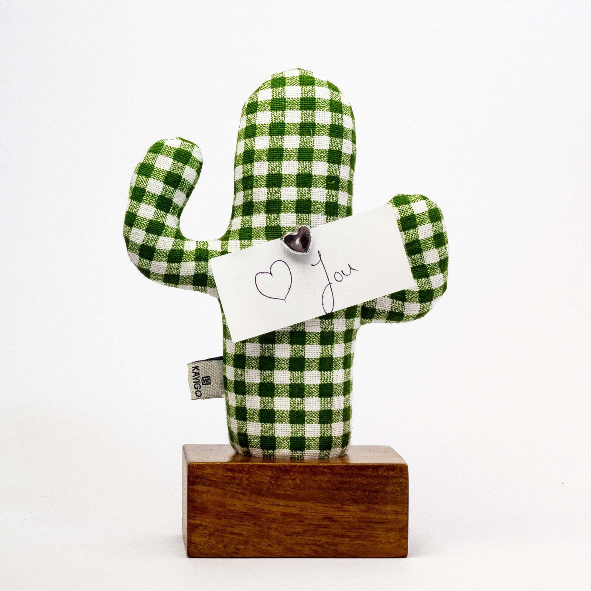 Kayıgo Cactus Lavanta Dolgulu Notluk - Yeşil Pötikare