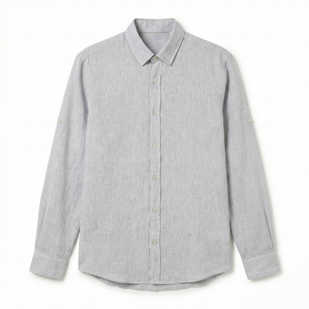Keten Gömlek - Gri