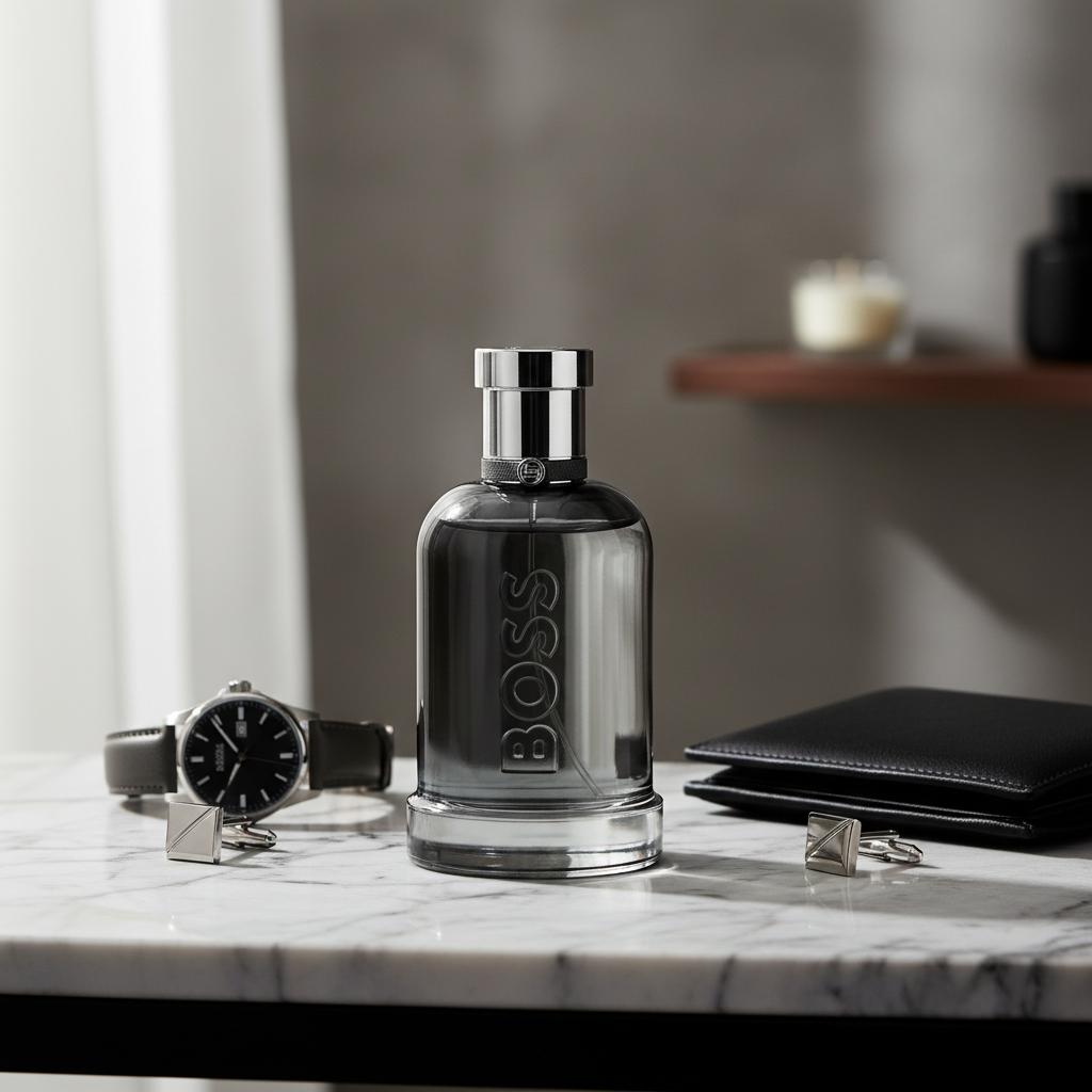 Bonherre mağazasından Hugo Boss Bottled Beyond EDP, deri notalı lüks doldurulabilir erkek parfümü.