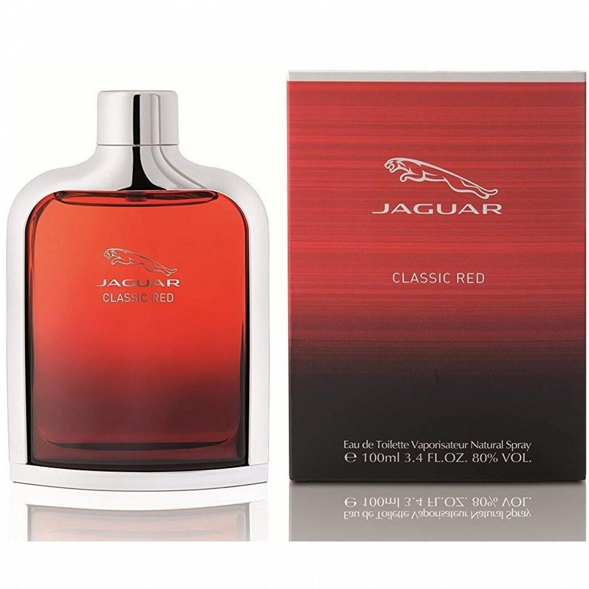 Bonherre mağazasından Jaguar Classic Red, ahududu ve vanilya notalı 100 ml lüks erkek parfümü.