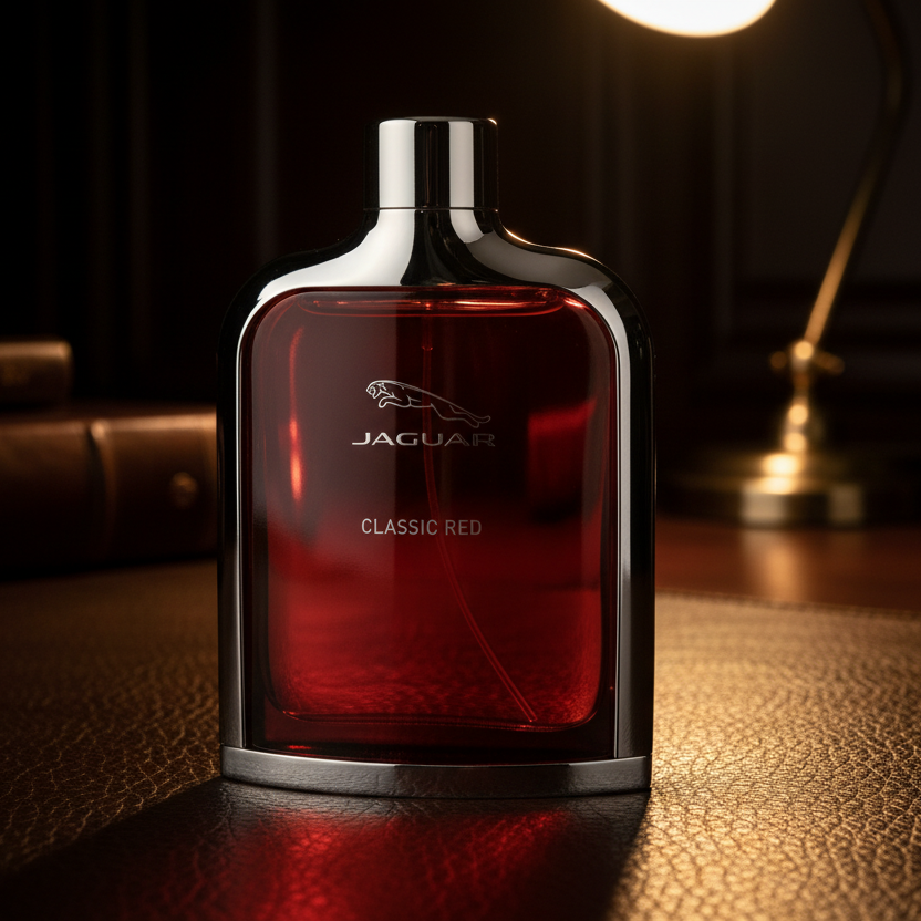 Bonherre mağazasından Jaguar Classic Red, ahududu ve vanilya notalı 100 ml lüks erkek parfümü.