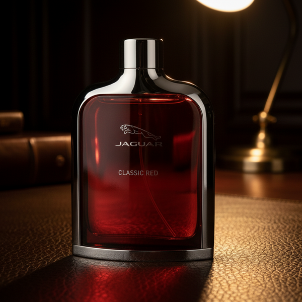 Bonherre mağazasından Jaguar Classic Red, ahududu ve vanilya notalı 100 ml lüks erkek parfümü.