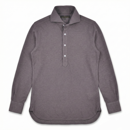 Cenova Pike Pamuk Polo Kesim Gömlek - Kahve