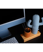 Lavender Kalemlik & Notluk - Mavi Kaktüs - Bonherre