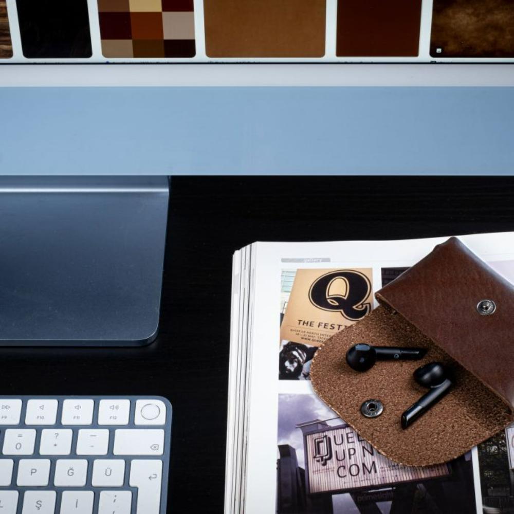 Marsel Kartvizitlik / Kulaklık Çantası Kahverengi - Bonherre