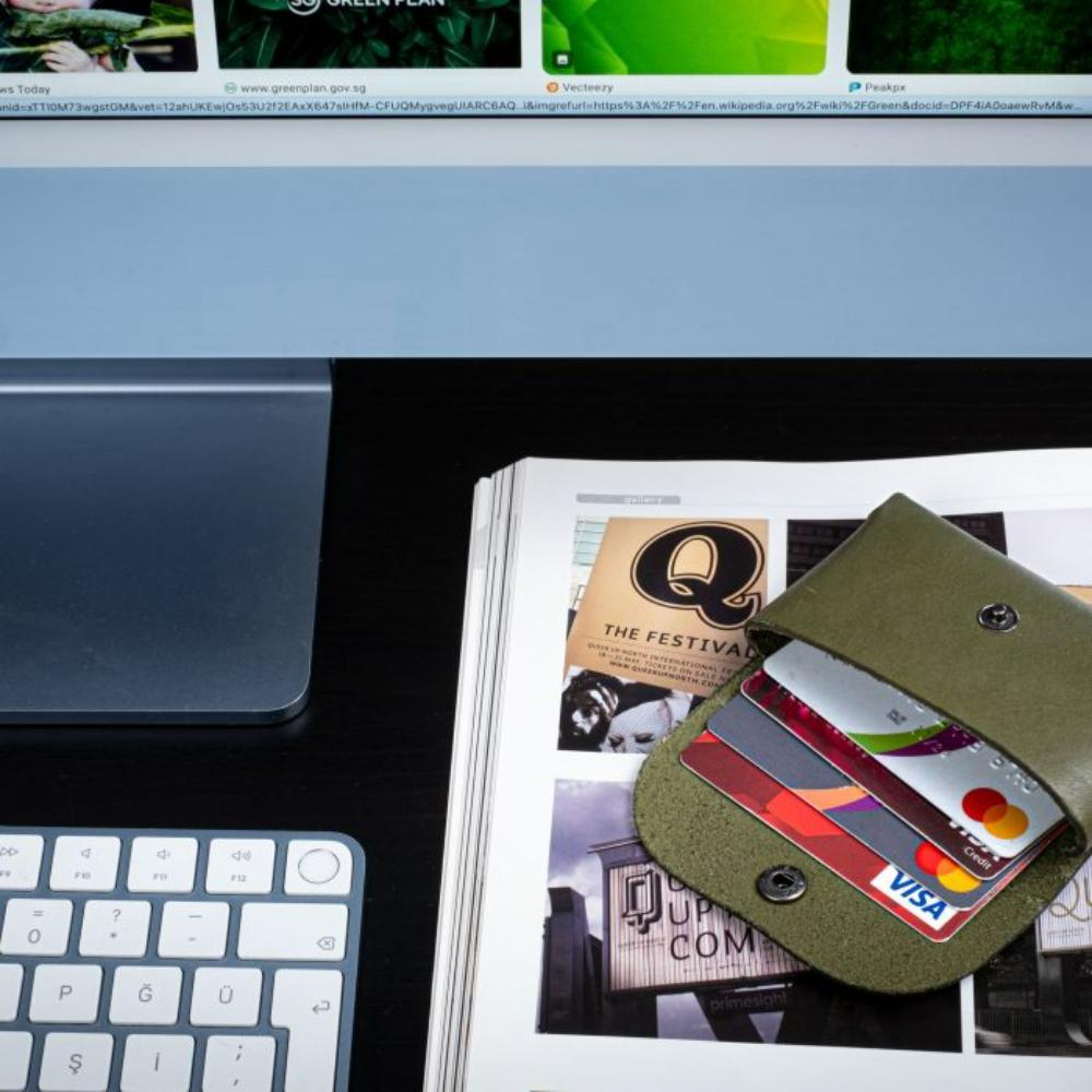 Marsel Kartvizitlik / Kulaklık Çantası Yeşil - Bonherre