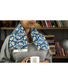 Warmy Ilık Sarılma Yastığı - Mavi Çiçekler - Bonherre