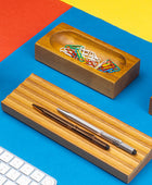 Kayigo Woody Koyu Ahşap Üçlü Ofis Seti - Yeşil Selvi