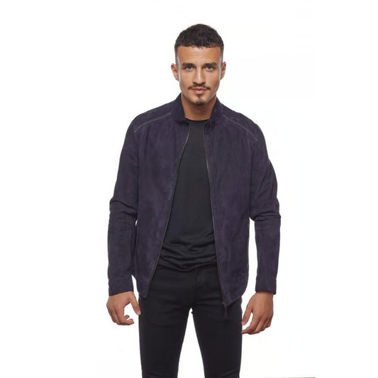 Lacivert Edgar Süet Mont