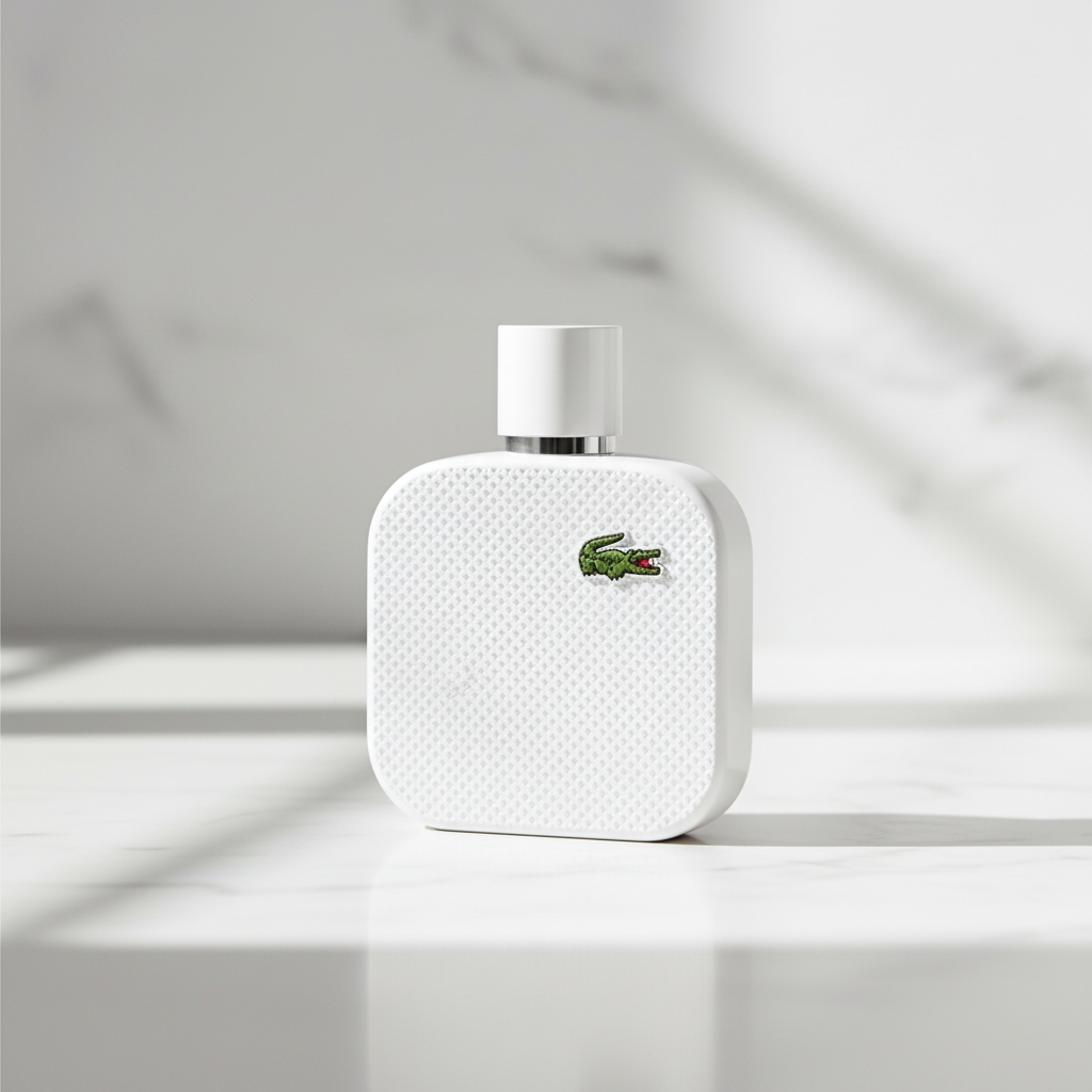 Bonherre mağazasından L.12.12 Blanc EDT, parmak limonu, okaliptüs ve sedir notalı lüks erkek parfümü.
