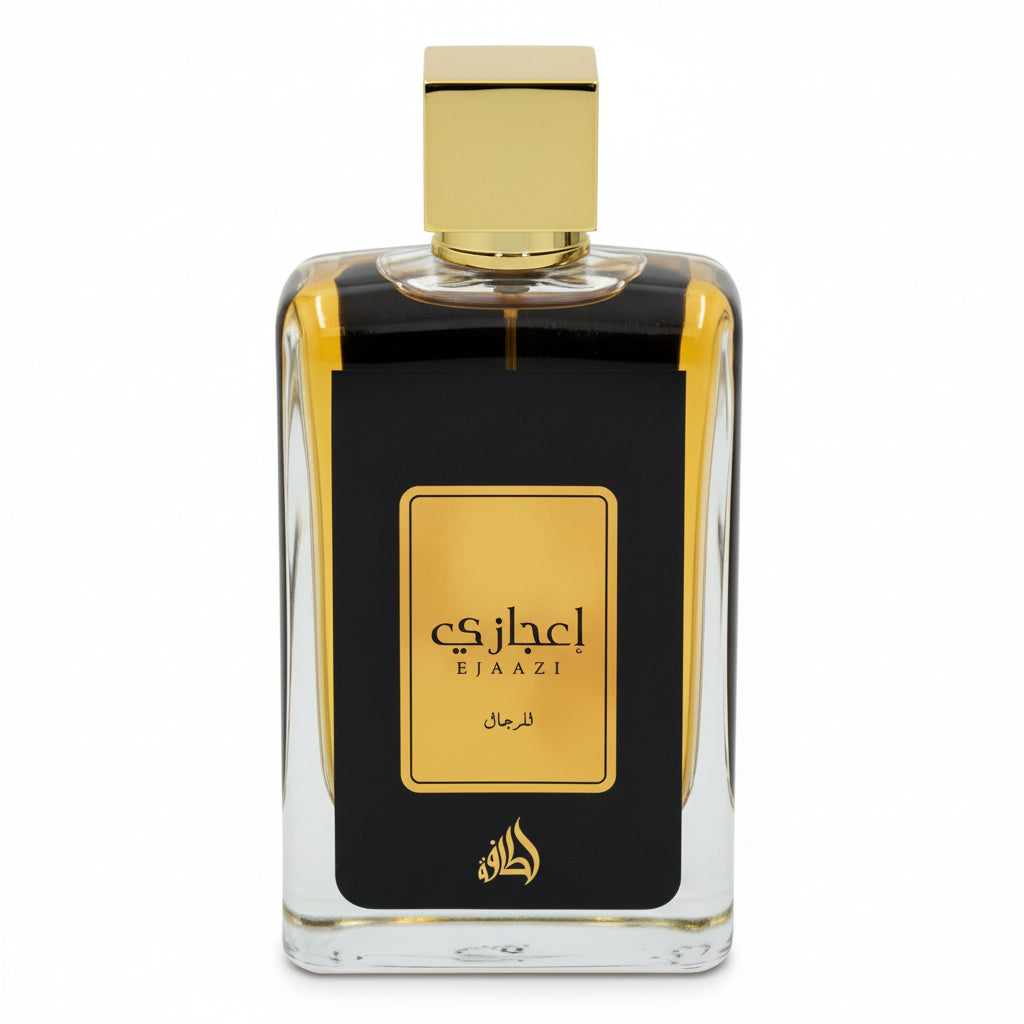 Bonherre mağazasından Lattafa Ejaazi EDP, narenciye, ambroksan, sedir ve paçuli notalı 100 ml unisex parfüm.