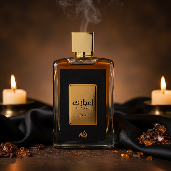 Bonherre mağazasından Lattafa Ejaazi EDP, narenciye, ambroksan, sedir ve paçuli notalı 100 ml unisex parfüm.
