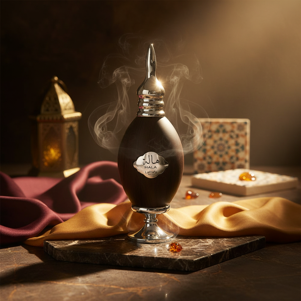 Bonherre mağazasından Lattafa Hala EDP, karabiber, tütsü, amber ve sedir notalı 100 ml unisex parfüm.