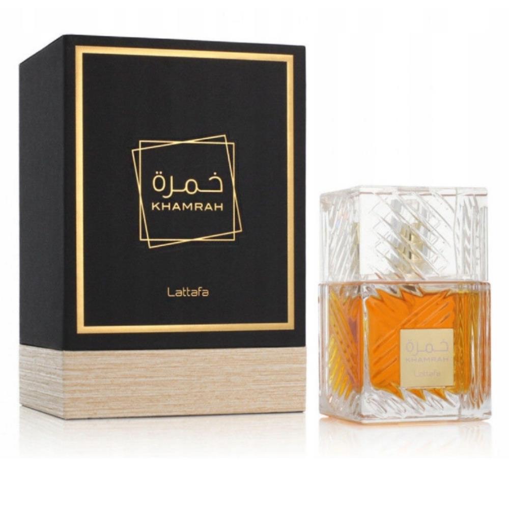 Bonherre mağazasından Lattafa Khamrah EDP, tarçın, hurma ve pralin notalı 100 ml unisex gurme parfüm.