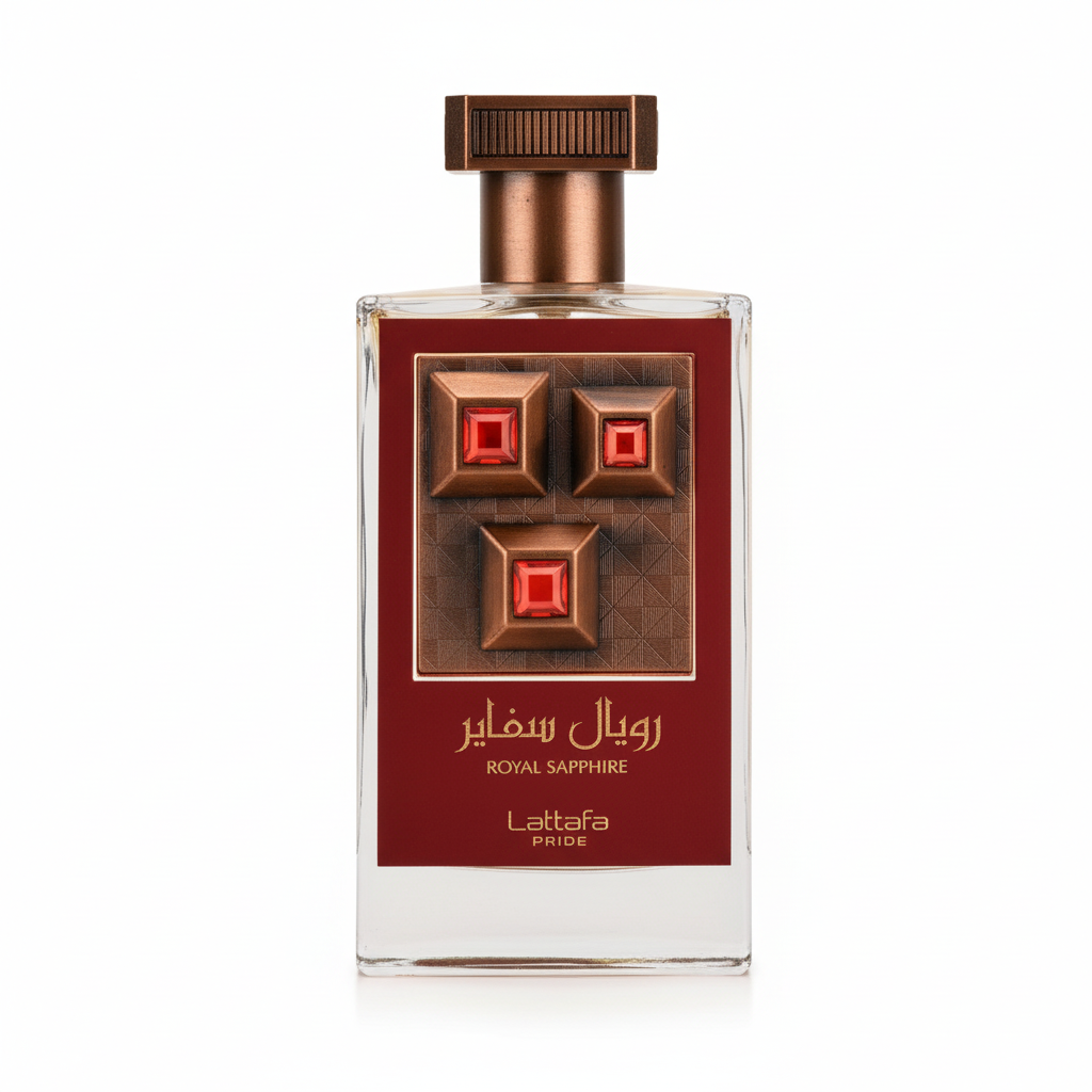 Bonherre mağazasından Lattafa Royal Sapphire EDP, safran, mandalina ve ambergris notalı 100 ml unisex parfüm.