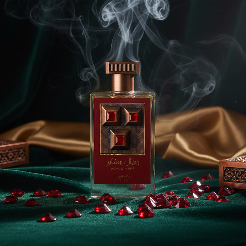 Bonherre mağazasından Lattafa Royal Sapphire EDP, safran, mandalina ve ambergris notalı 100 ml unisex parfüm.