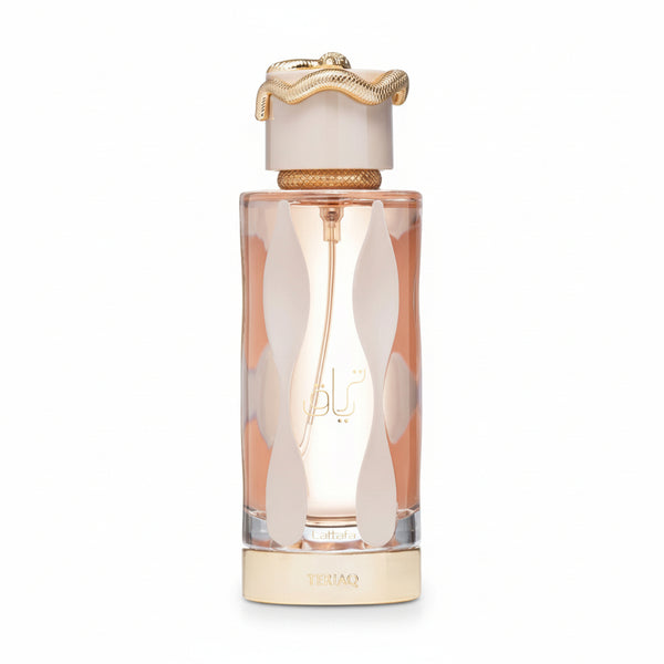 Bonherre mağazasından Lattafa Teriaq EDP, karamel, acı badem, bal ve deri notalı 100 ml unisex gurme parfüm.