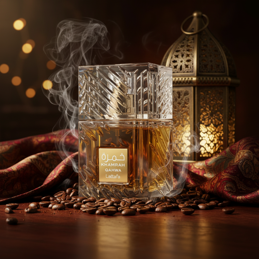 Bonherre mağazasından Lattafa Khamrah Qahwa EDP, kahve, pralin, tarçın ve vanilya notalı 100 ml unisex gurme parfüm.