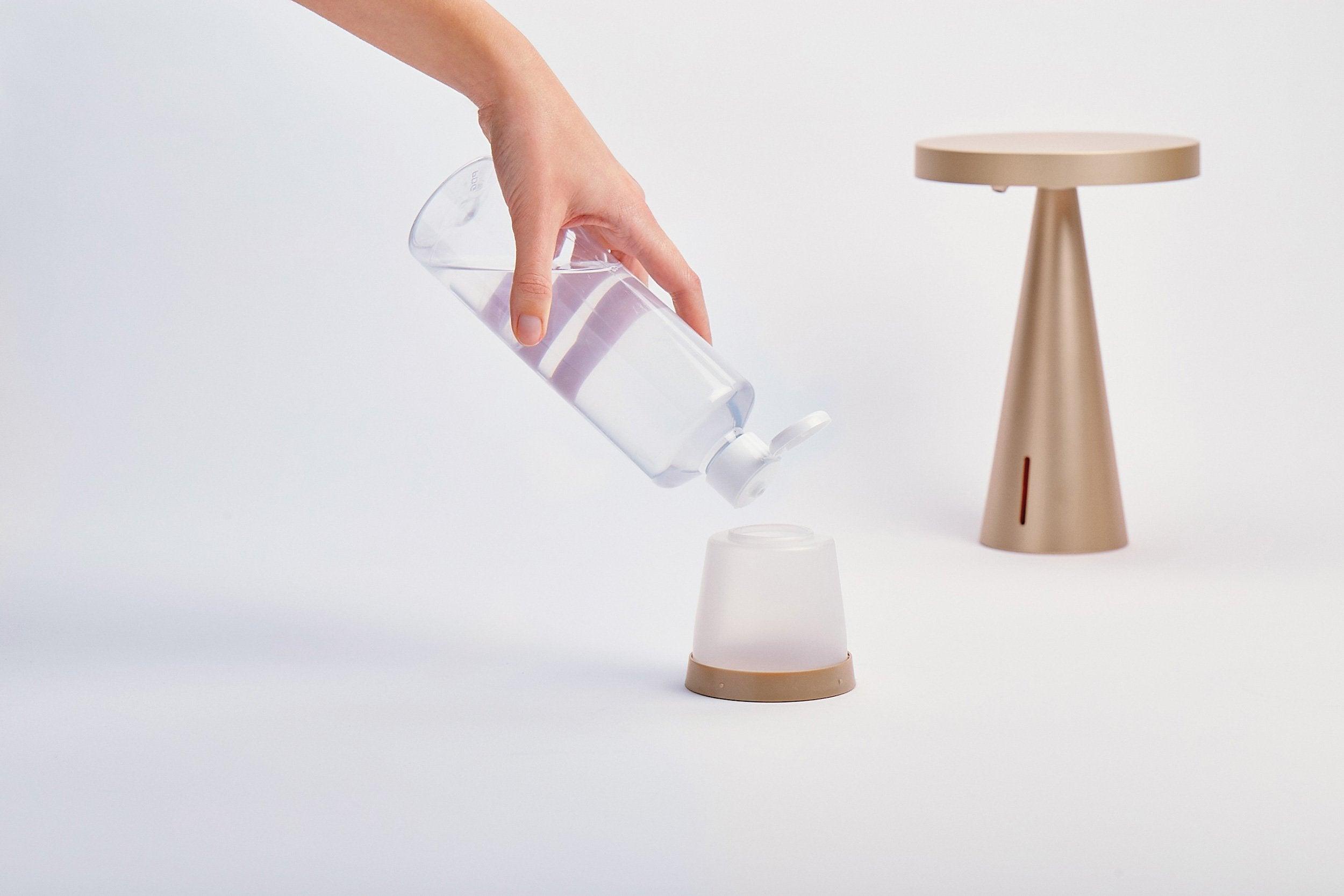 Lexon Mano Sensörlü Aydınlatmalı Dezenfektan Dispanseri Dore - Bonherre