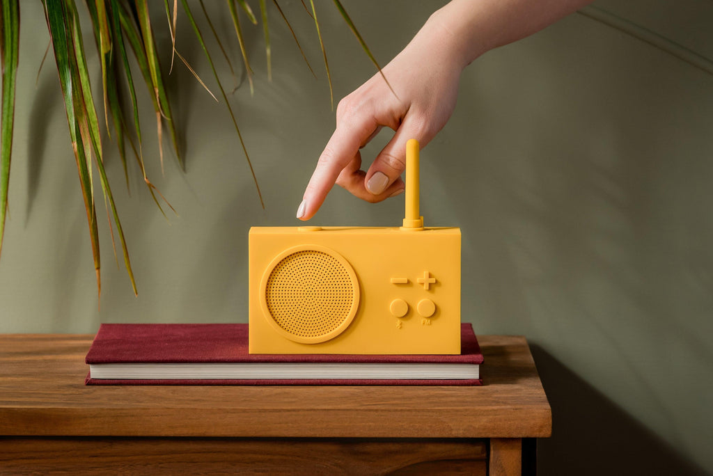 Lexon Tykho 3 Radyo ve Bluetooth Hoparlör Sarı - Bonherre