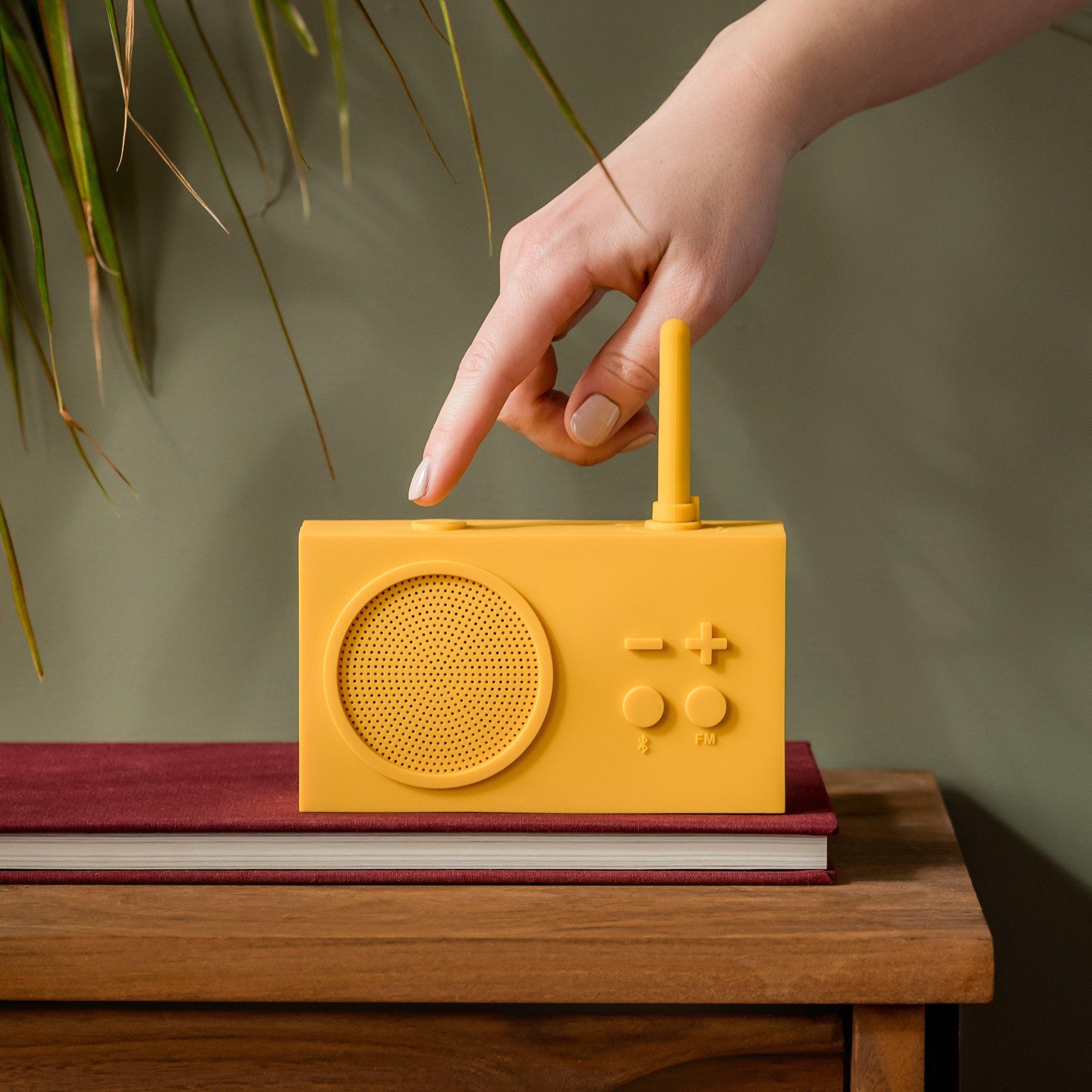 Lexon Tykho 3 Radyo ve Bluetooth Hoparlör Sarı - Bonherre