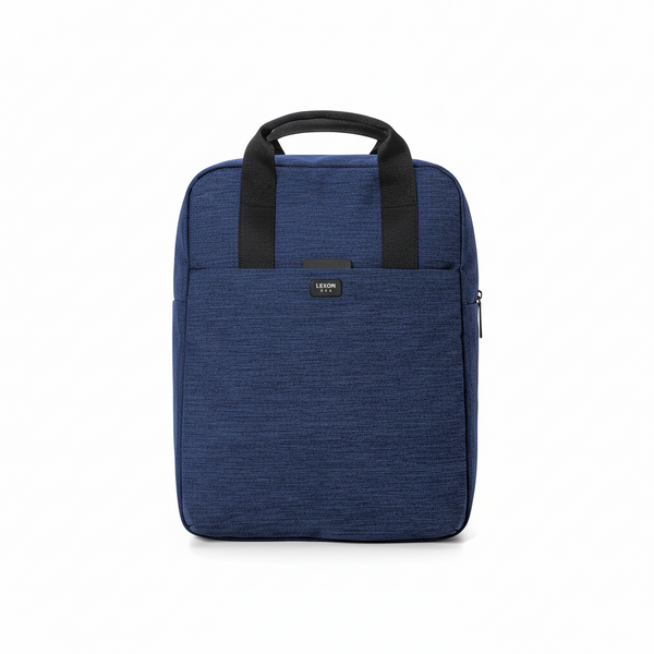 Bonherre mağazasından Lexon One, 14 inç laptop bölmeli, 15 litre kapasiteli, Yün Inex 600D kumaş lüks mavi sırt çantası.