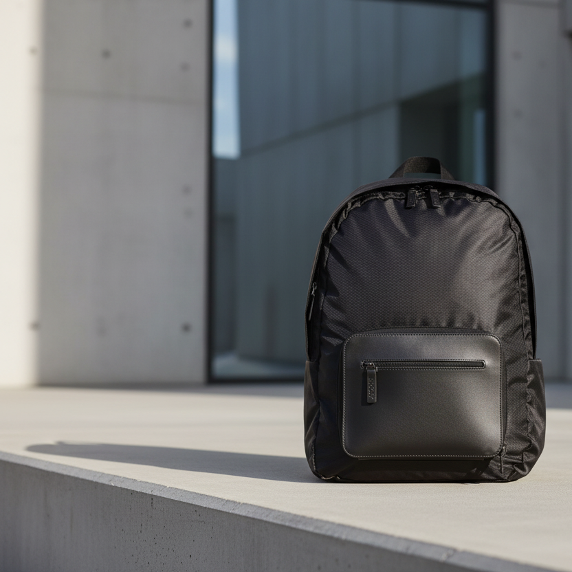 Lexon Packable Backpack Lexon Packable Katlanabilir Sırt Çantası Siyah | Bonherre