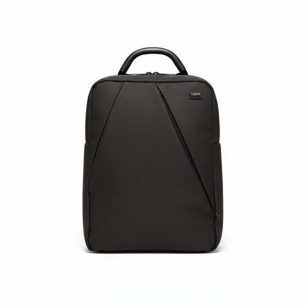 Bonherre mağazasından Lexon Premium + Double siyah sırt çantası, alüminyum saplı, 16 inç laptop bölmeli, 17L kapasiteli ve polyester oxford kumaş.