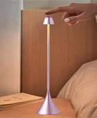 Steli Bell Led Masa Lambası - Pembe - Bonherre