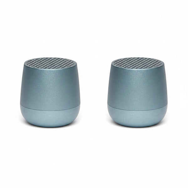 Bonherre mağazasından Lexon Twin Mino Mavi, TWS eşleşme özellikli, ikili mini hoparlör seti, selfie kumandası ve hands-free mikrofonlu lüks ses sistemi.