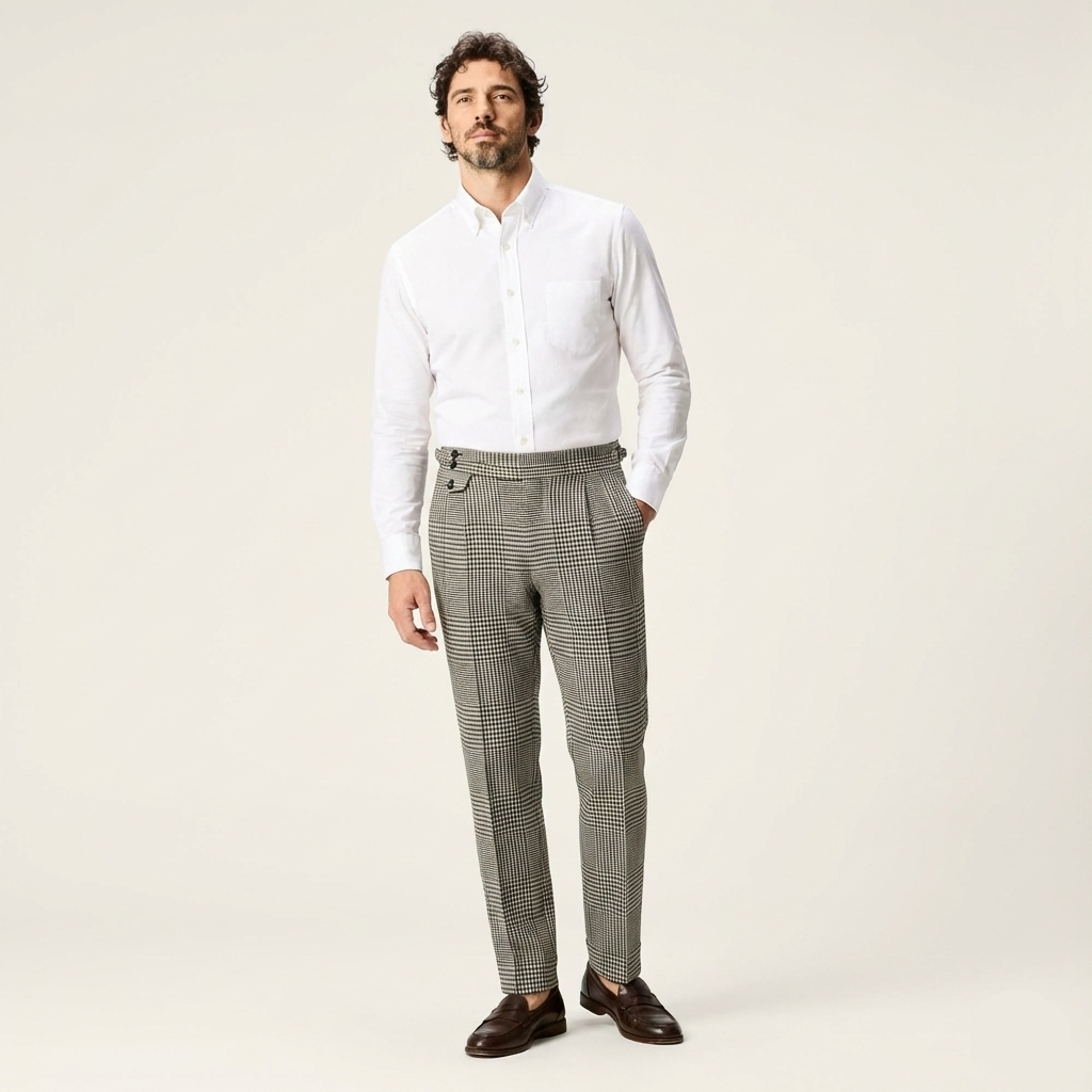 Dress Gordon Geniş Kareli Pantolon