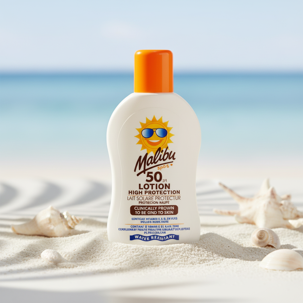 Bonherre mağazasından Malibu Çocuk Yüksek Korumalı Güneş Losyonu SPF50, vitaminle zenginleştirilmiş hassas çocuk koruyucu.