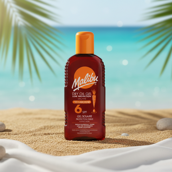 Bonherre mağazasından Malibu Dry Oil Jel + Karoten SPF6, Beta Karotenli ve hızlı emilen lüks bronzlaştırıcı jel.