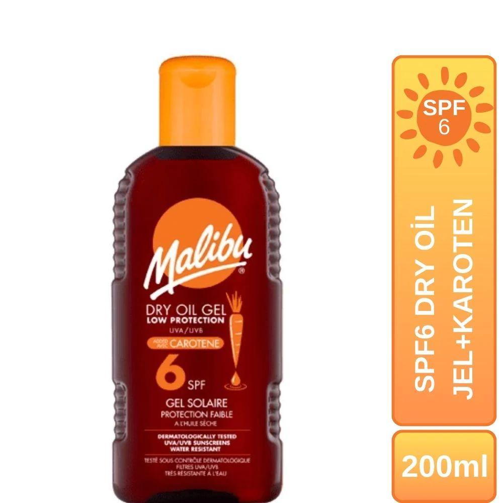 Bonherre mağazasından Malibu Dry Oil Jel + Karoten SPF6, Beta Karotenli ve hızlı emilen lüks bronzlaştırıcı jel.