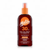 Bonherre mağazasından Malibu Dry Oil Sprey SPF30, yüksek korumalı ve vitamin zenginleştirilmiş yağsız güneş spreyi.