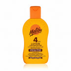 Bonherre mağazasından Malibu Güneş Koruyucu Losyon SPF4, bronzlaştırıcı etkili ve vitaminli lüks güneş kremi.