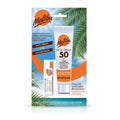 Bonherre mağazasından Malibu Yüz Losyonu SPF50 ve Dudak Koruyucu SPF30, Aloe Vera ve E Vitamini içerikli ikili güneş bakım seti.
