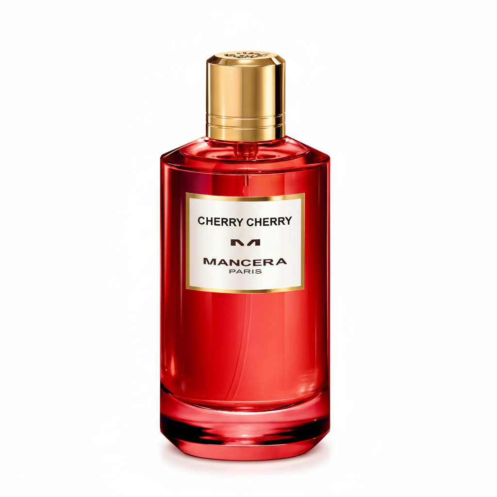Bonherre mağazasından Mancera Cherry Cherry EDP, siyah kiraz, süsen kökü ve vanilya notalı lüks unisex niş parfüm.