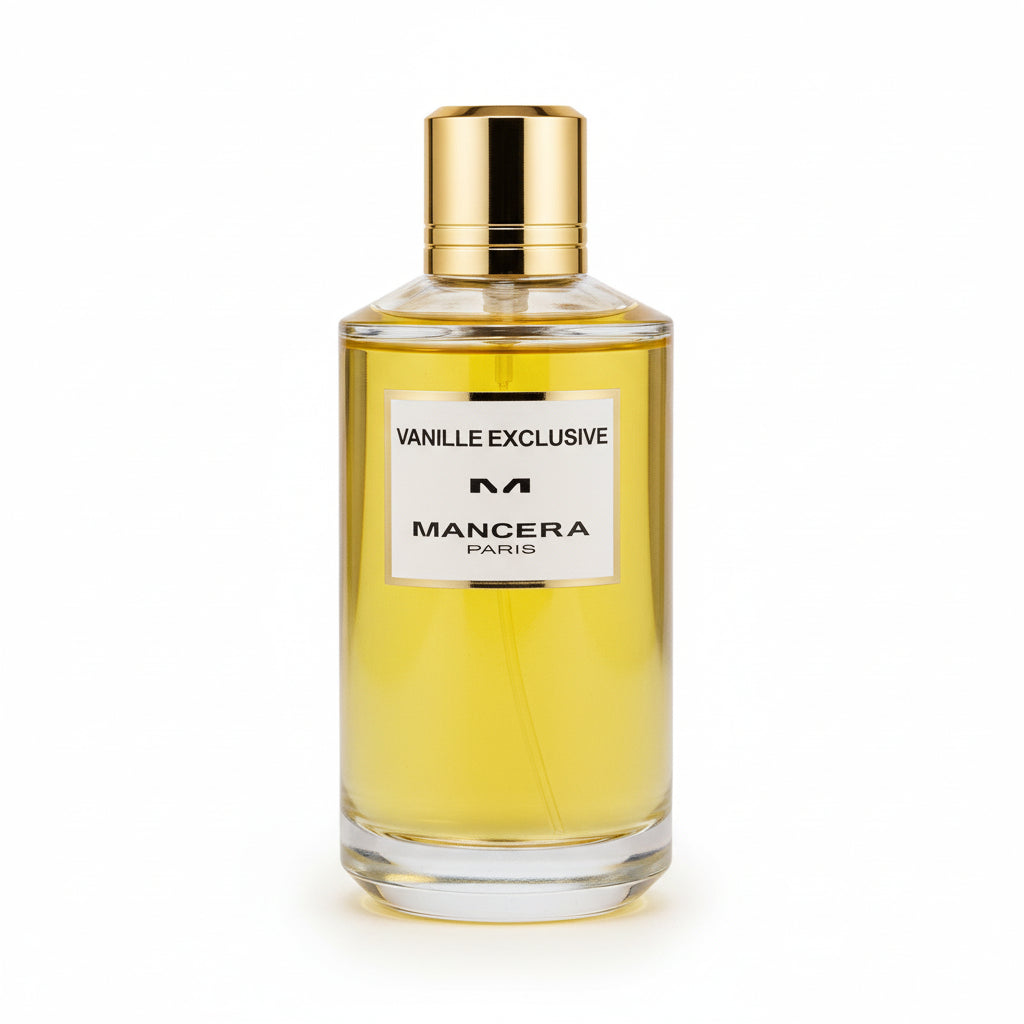 Bonherre mağazasından Mancera Vanille Exclusive EDP, vanilya, krem şanti, şeftali ve sümbülteber notalı lüks unisex niş parfüm.