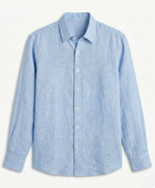 Keten Gömlek - Mavi