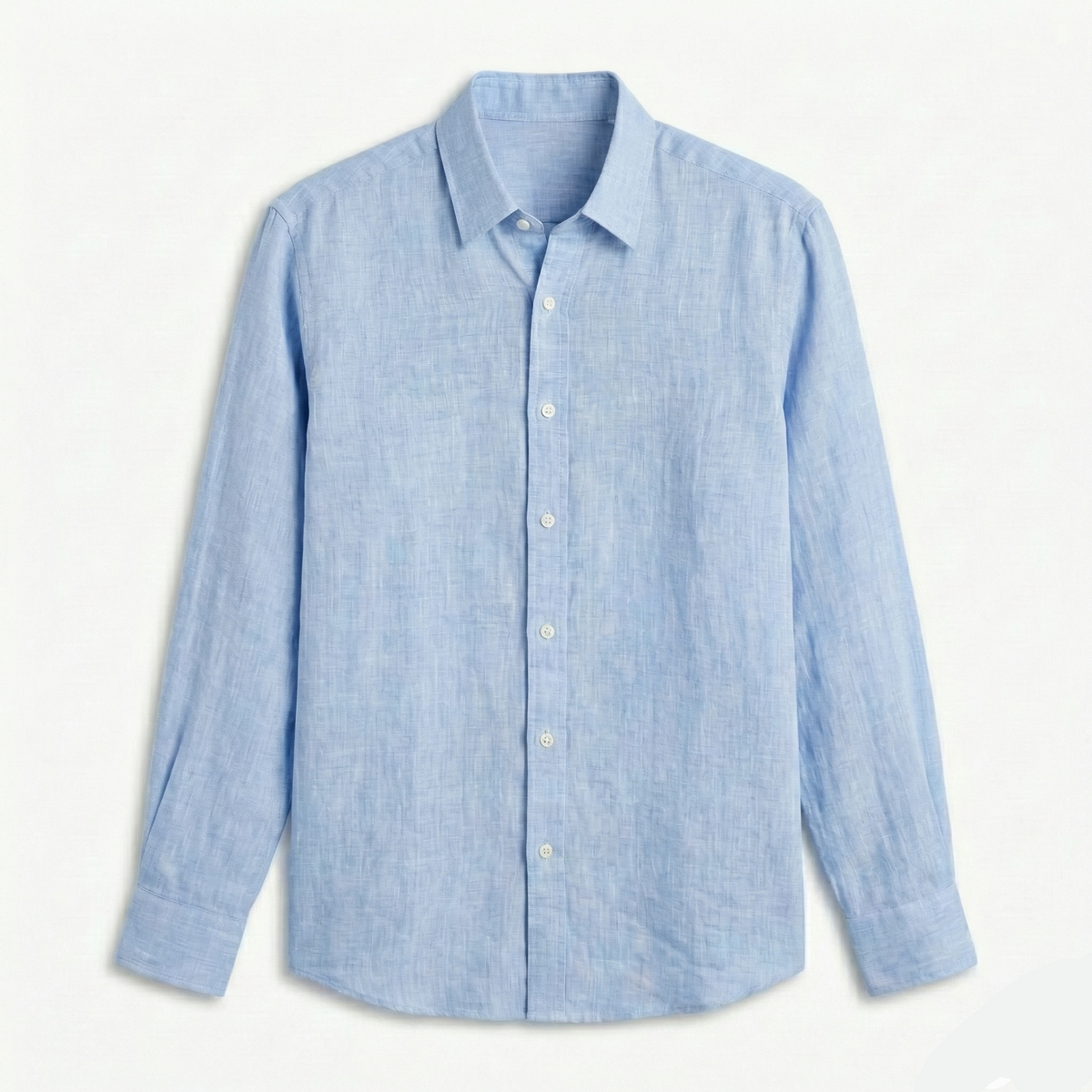 Keten Gömlek - Mavi
